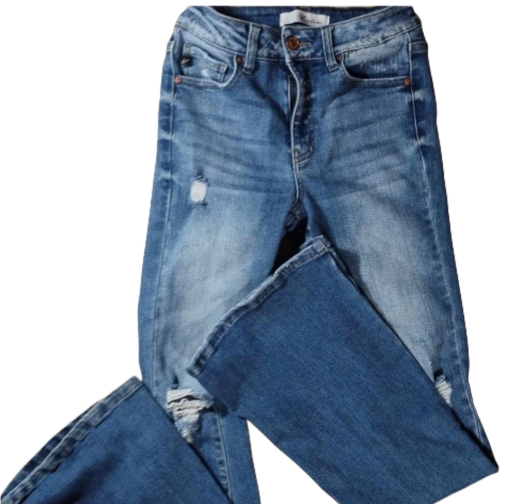 Kancan ultra flare bellbottoms high rise stretch signature